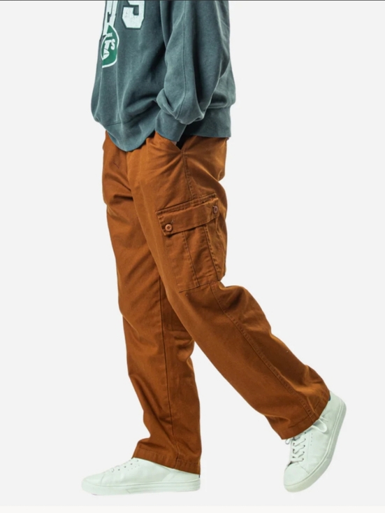 Lands' End Other - Lands' End Men's Traditional Fit Cargo Pants - Rust Brown Size 35